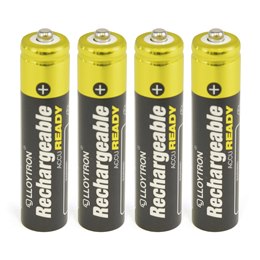 B008 Lloytron 4pk NIMH AccuReady Battery - AAA 550mAh Ready to Use