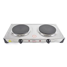 E4203SS KitchenPerfected 2000w Double Hotplate - Stainless Steel
