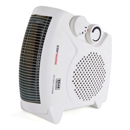 F2003WH StayWarm 2000w Upright / Flatbed Fan Heater (BEAB Approved) - White