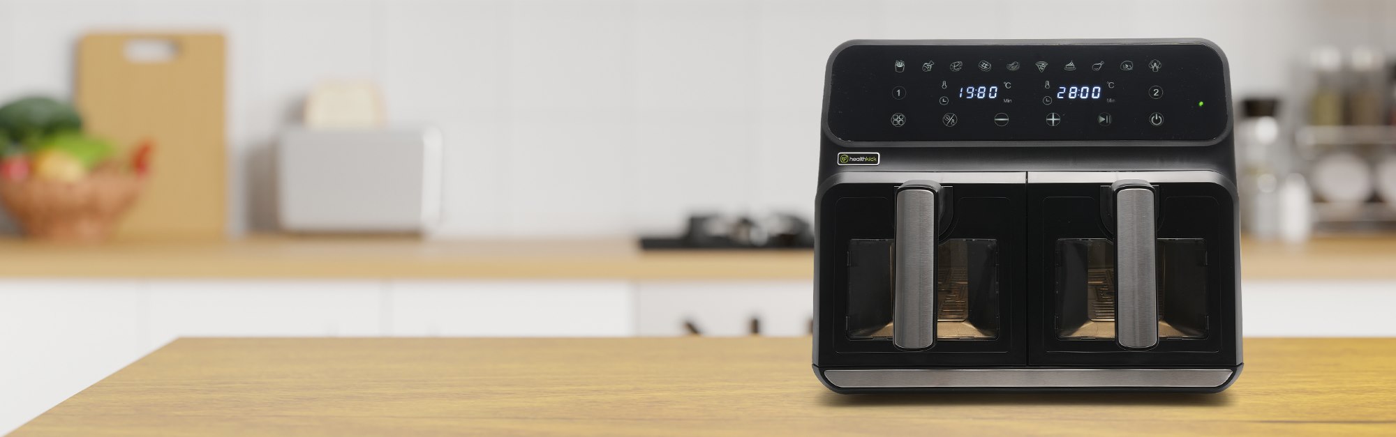 NEW HEALTHKICK DUAL AIR FRYER 