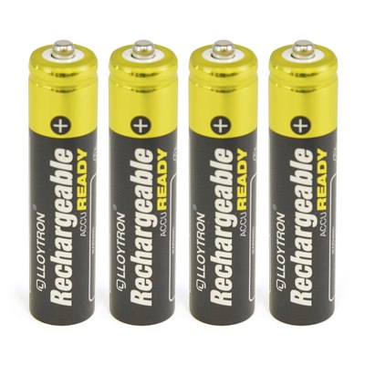 Lloytron 4pk NIMH AccuReady Battery - AAA 550mAh Ready to Use