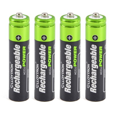Lloytron 4pk NIMH AccuPower Battery - AAA 550mAh
