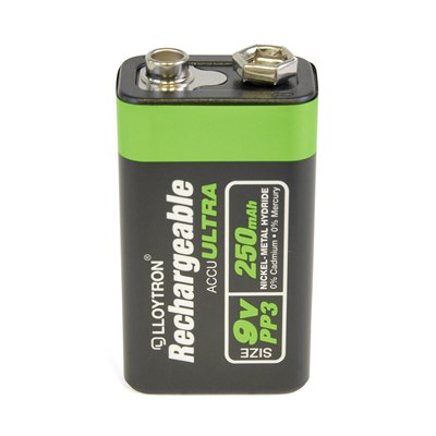 Lloytron 1pk NIMH AccuUltra Battery - PP3 9V 250mAh