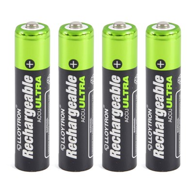 Lloytron 4pk NIMH AccuUltra Battery - AAA 1100mAh