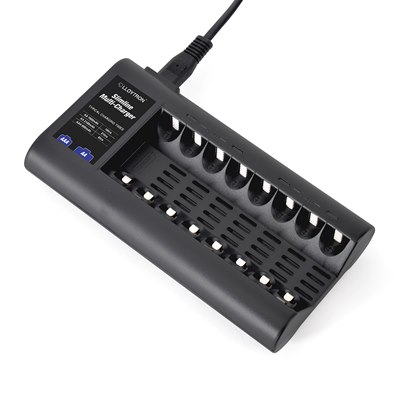 Lloytron Slimline 8x AA/AAA Multi-Charger for NiMH Batteries