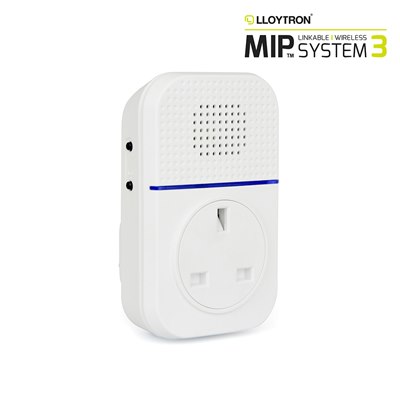 MIP3 Accessory - 32 Melody Plugin Plug-through Chime Receiver - White
