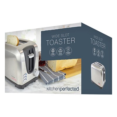Lloytron E2019BS 7 Stage Kitchen Perfected Brushed Steel 700w 2 Slice Toaster 