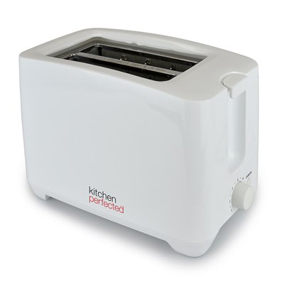 KitchenPerfected 2 Slice extra-wide slot Toaster - White