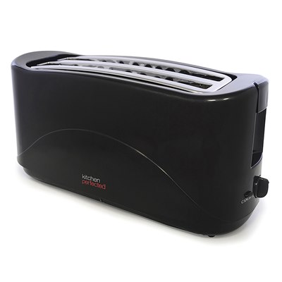 KitchenPerfected Long Slot Toaster - Black