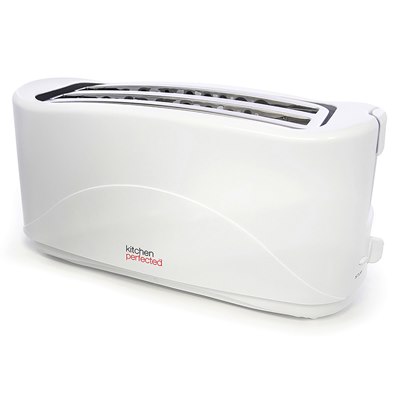 KitchenPerfected Long Slot Toaster - White