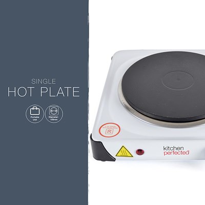 Lloytron KitchenPerfected 2000w Double Induction Cast Iron Hotplate│Stain.Steel 