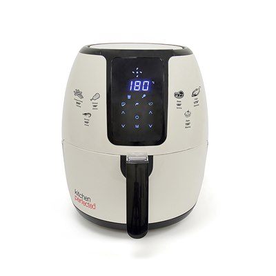 KitchenPerfected 4.0Ltr Digi-Touch Air Fryer (Family Size) - Cream