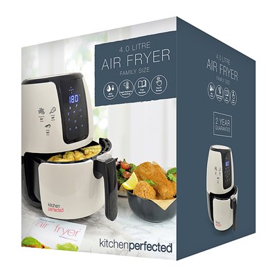 KitchenPerfected E6703WI 4.0Ltr Digi-Touch Air Fryer - Cream 