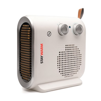 StayWarm 2000w Deluxe Upright / Flatbed Fan Heater - White