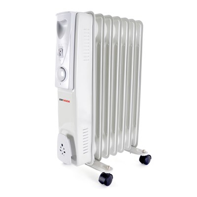 StayWarm 1500w 7 Fin Oil Radiator - Grey