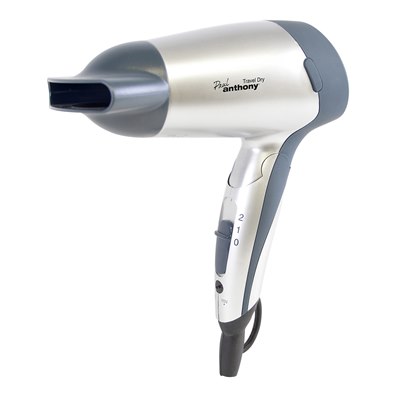 Paul Anthony 'Travel Dry' 1200w Travel Hair Dryer - Silver