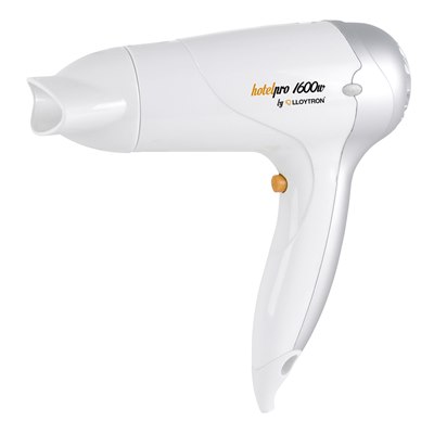 HotelPro 1600w Hair Dryer - White with 2.5m cord