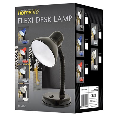 LLOYTRON 35w 'Mini Classic' Small Flexi Desk Lamp with Versatile Flexible Neck