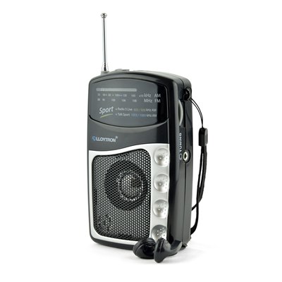 Lloytron 2 Band 'Entertainer' Personal Sports Radio with Earphones