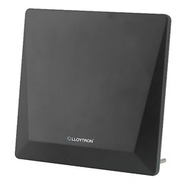 A3103BK Lloytron Active Indoor Panel TV Antenna - 50dB - Matt Black