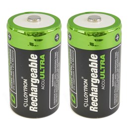 B017 Lloytron 2pk NIMH AccuUltra Battery - D 3000mAh