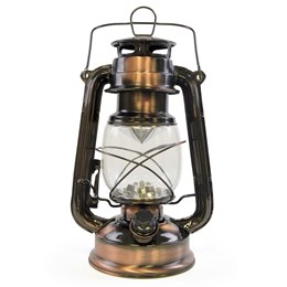 D1201CP HomeLife ''Nebraska'' LED Storm Lamp - Copper