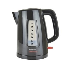 E1526BK KitchenPerfected Eco-Friendly 3Kw Fast Boil Cordless Kettle - Black