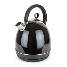 E1625BK KitchenPerfected Fast Boil Domed Kettle - Black Steel