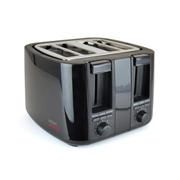 E2115BK KitchenPerfected 4 Slice extra-wide slot Toaster - Black