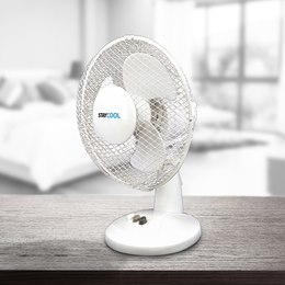 F1003WH StayCool 9'' (23cm) Desk Fan - White