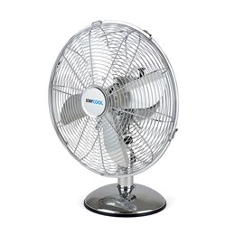 F1026CH StayCool 12'' (30cm) 45w Metal Desk Fan - Chrome