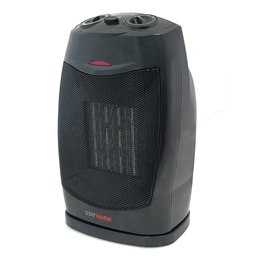 F2202BK StayWarm 1500w Oscillating PTC Ceramic Fan Heater - Black