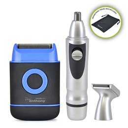 H5902 Paul Anthony ''TravelPro'' Mens Travel Shaver & Groomer Kit