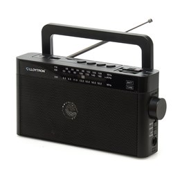 N6404BK Lloytron 3 Band 'Rhapsody' Rechargeable Portable Radio + MusicStream - Black