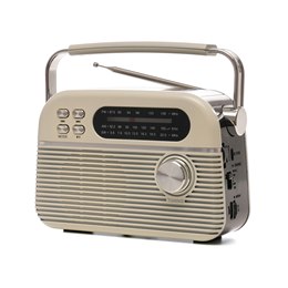 N6405CR Lloytron 3 Band 'Bolero' Rechargeable Portable Radio + MusicStream - Cream