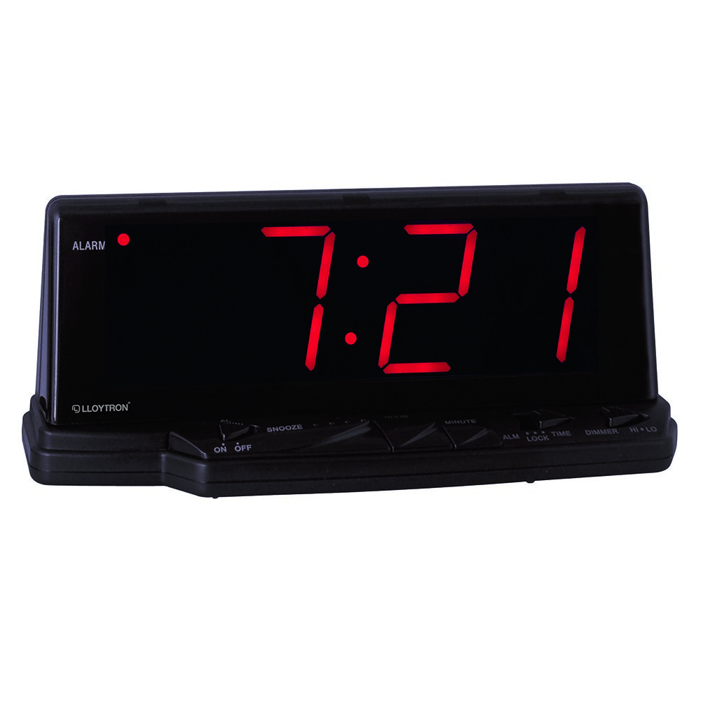 Prelude 1.8"" Jumbo Red Led Alarm Clock